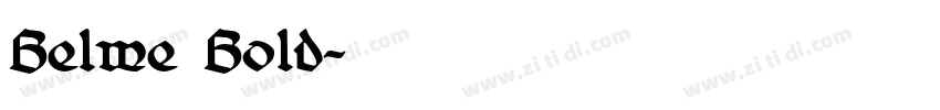 Belwe Bold字体转换